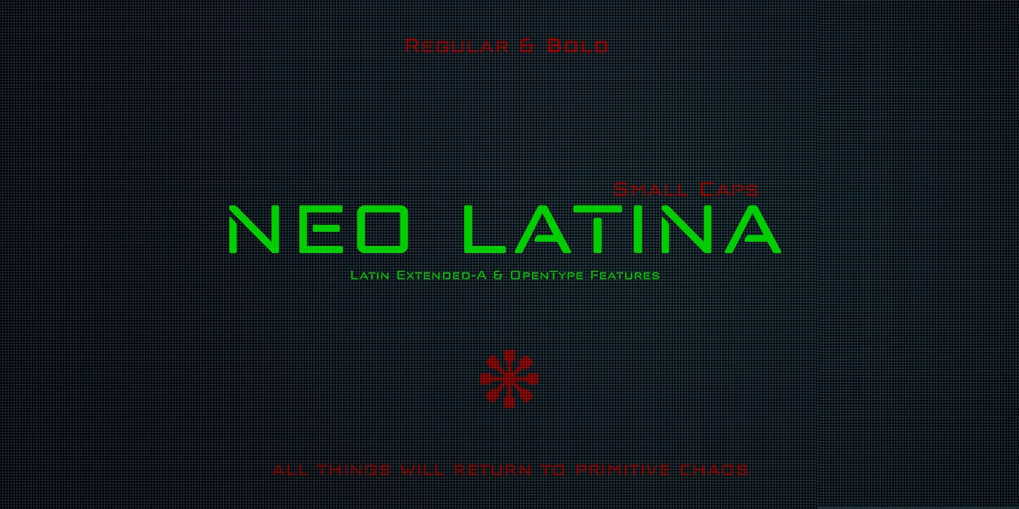 Beispiel einer Neo Latina-Schriftart
